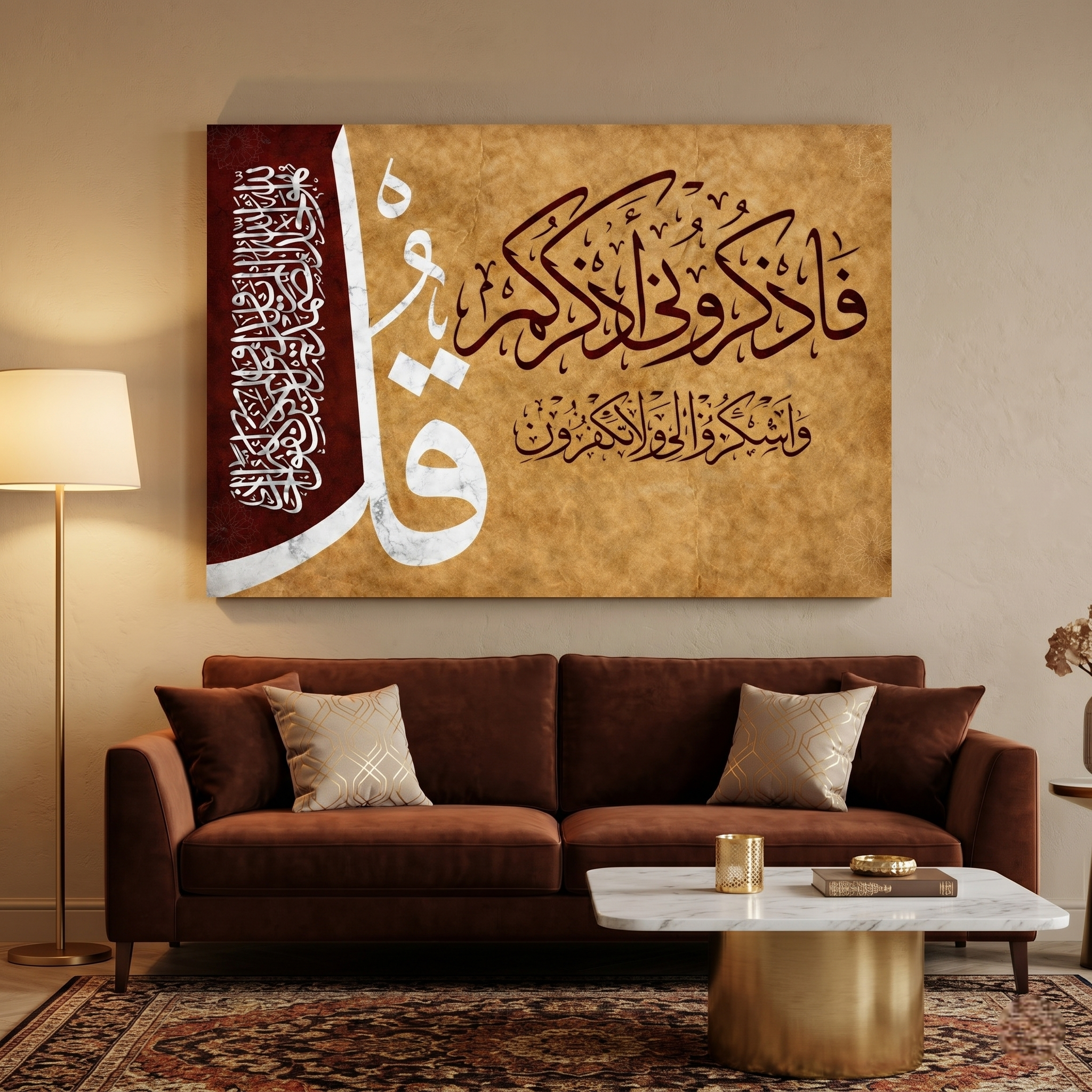 Calligraphie "Fadhkuruni"