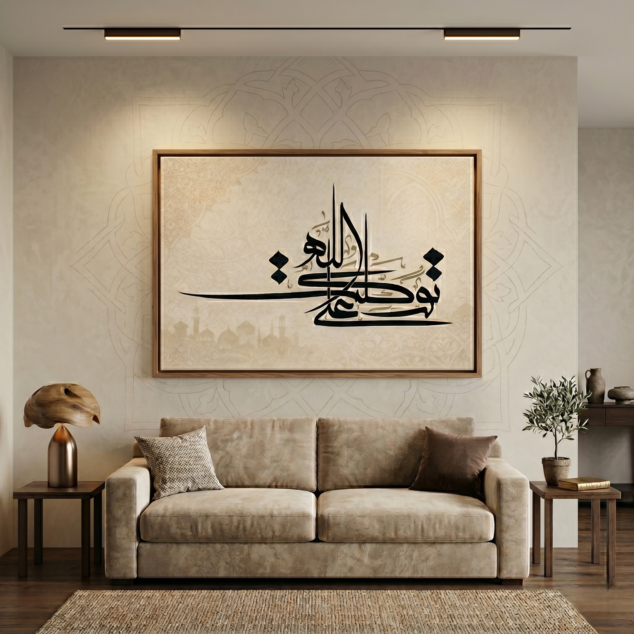 Tableau Islamique Zen : Tawakkaltu 'Ala Allah