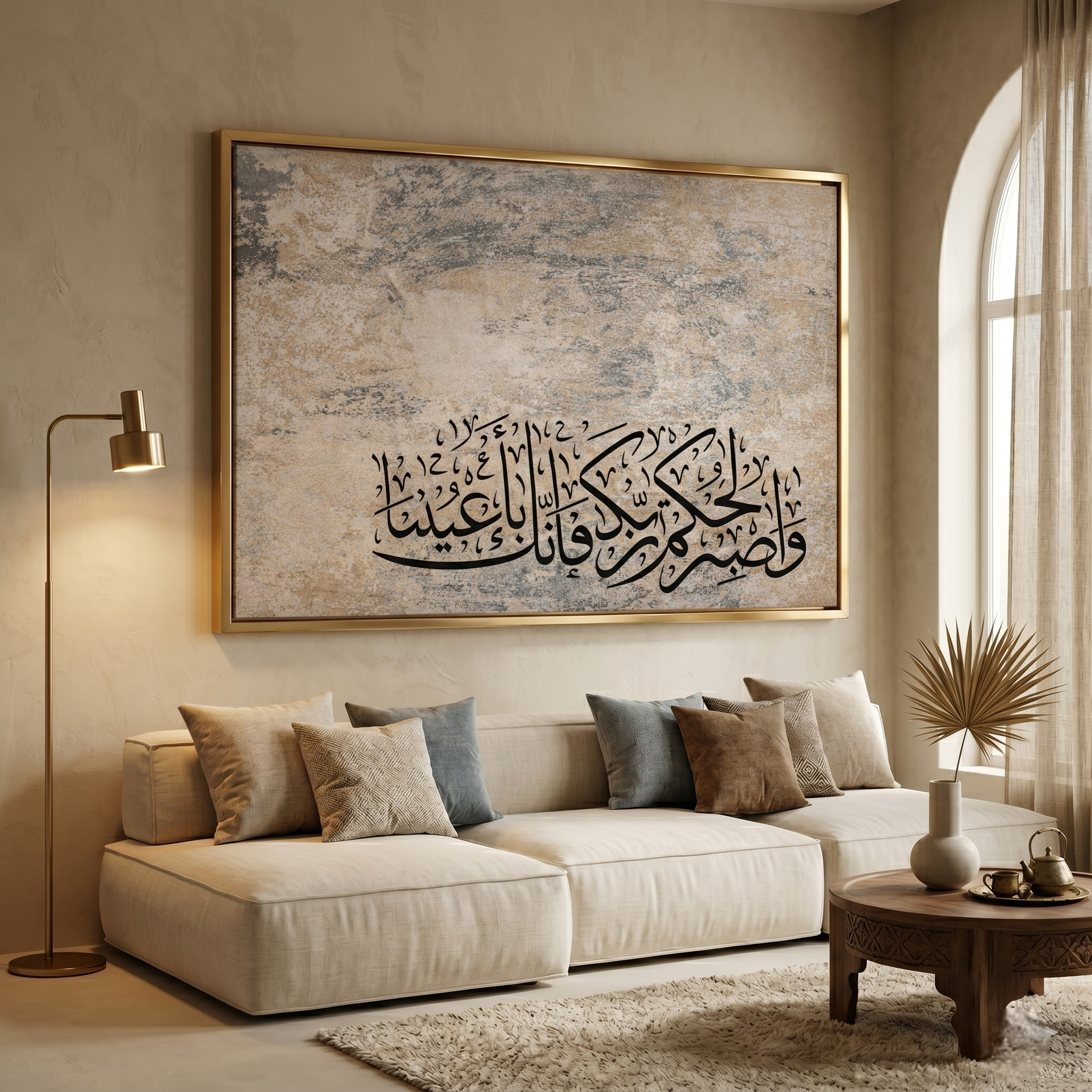 Tableau Islamique Minimaliste : Fa-innaka Bi-A'yunina