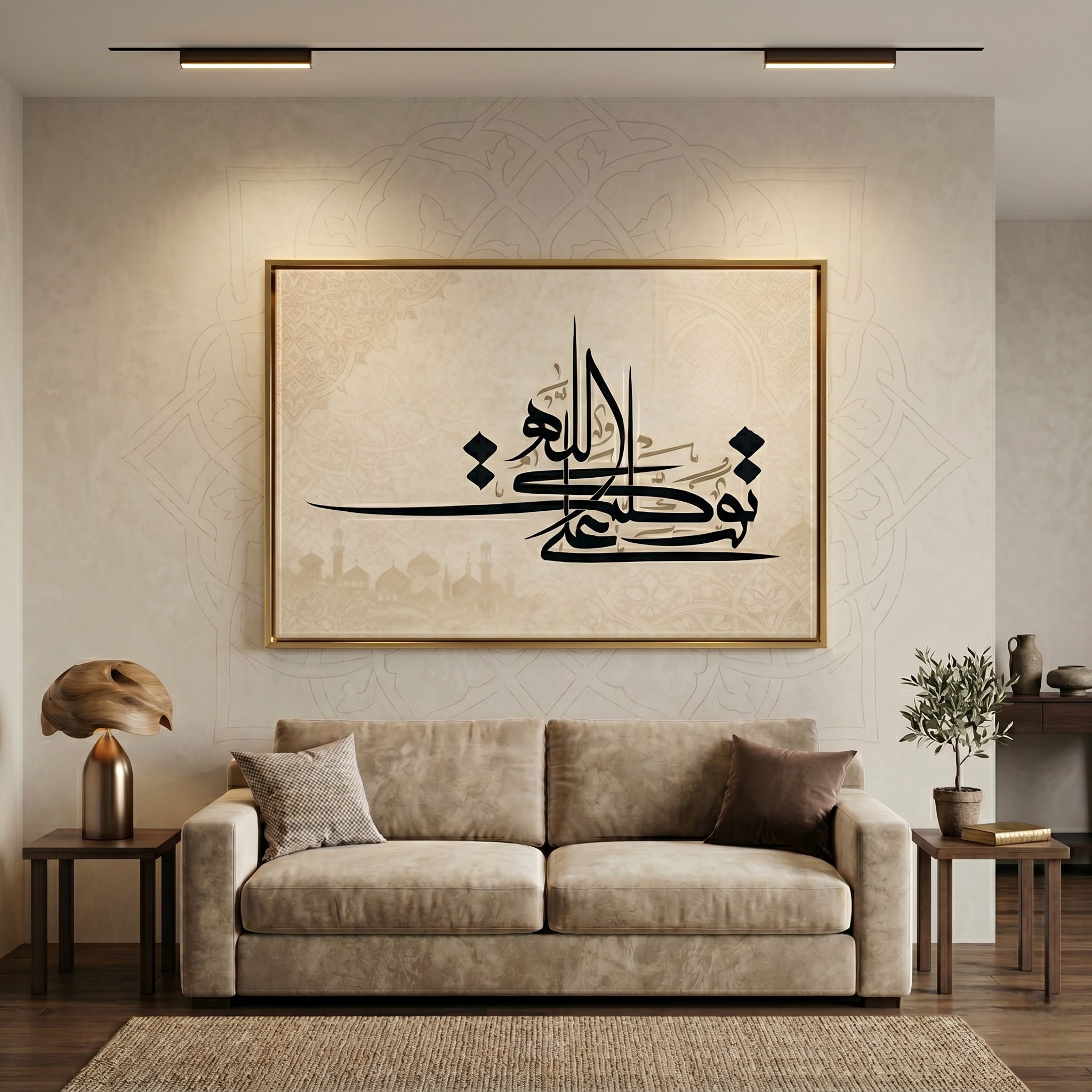 Tableau Islamique Zen : Tawakkaltu 'Ala Allah