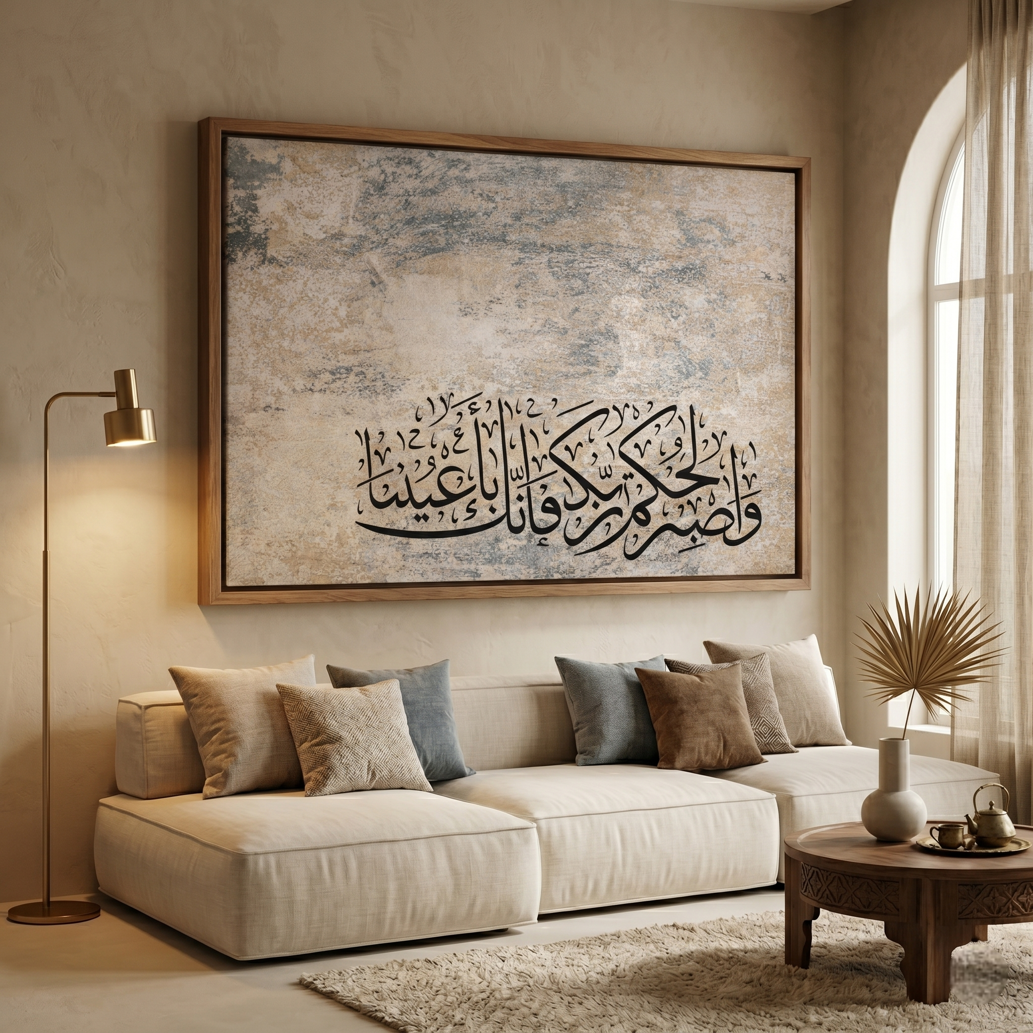 Tableau Islamique Minimaliste : Fa-innaka Bi-A'yunina