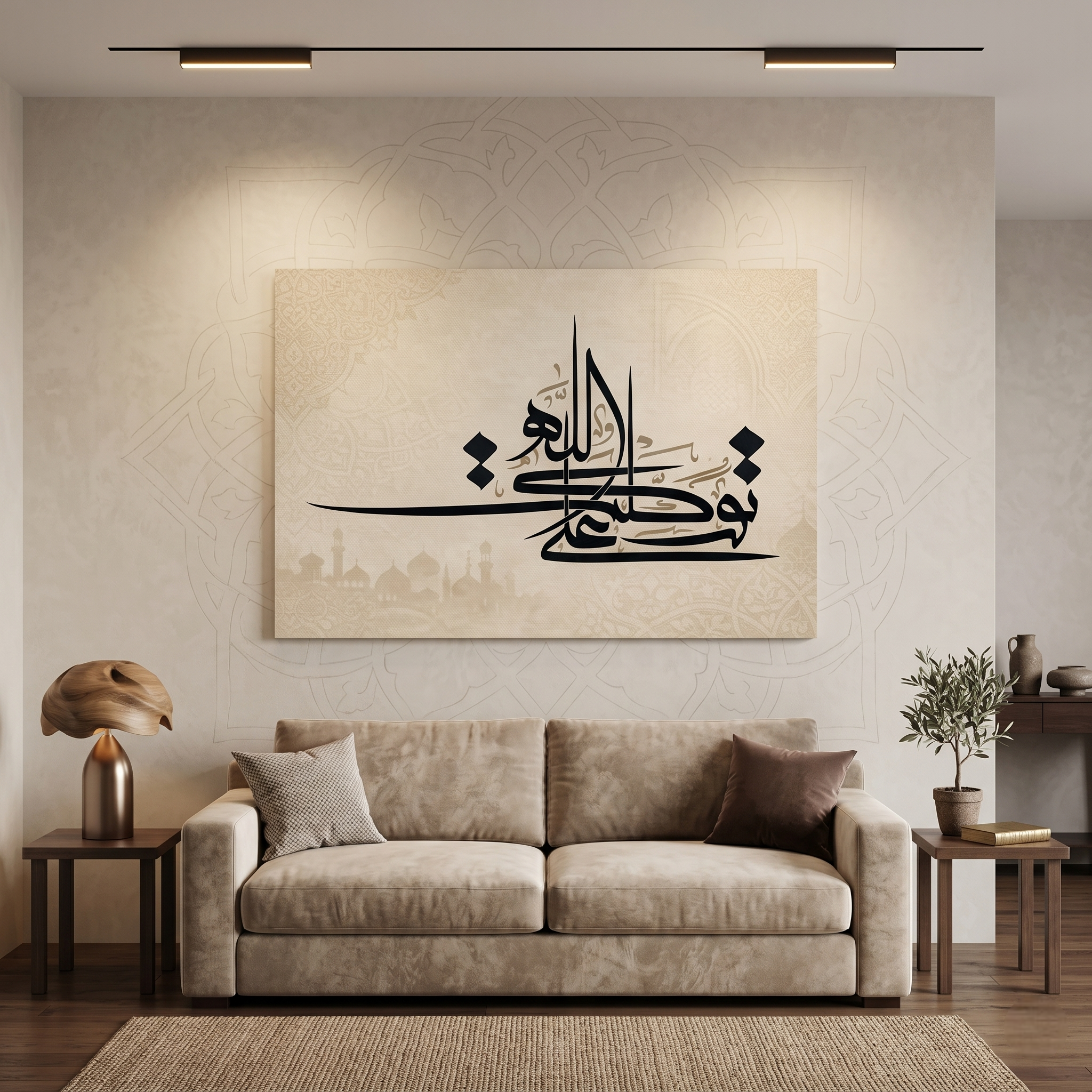 Tableau Islamique Zen : Tawakkaltu 'Ala Allah