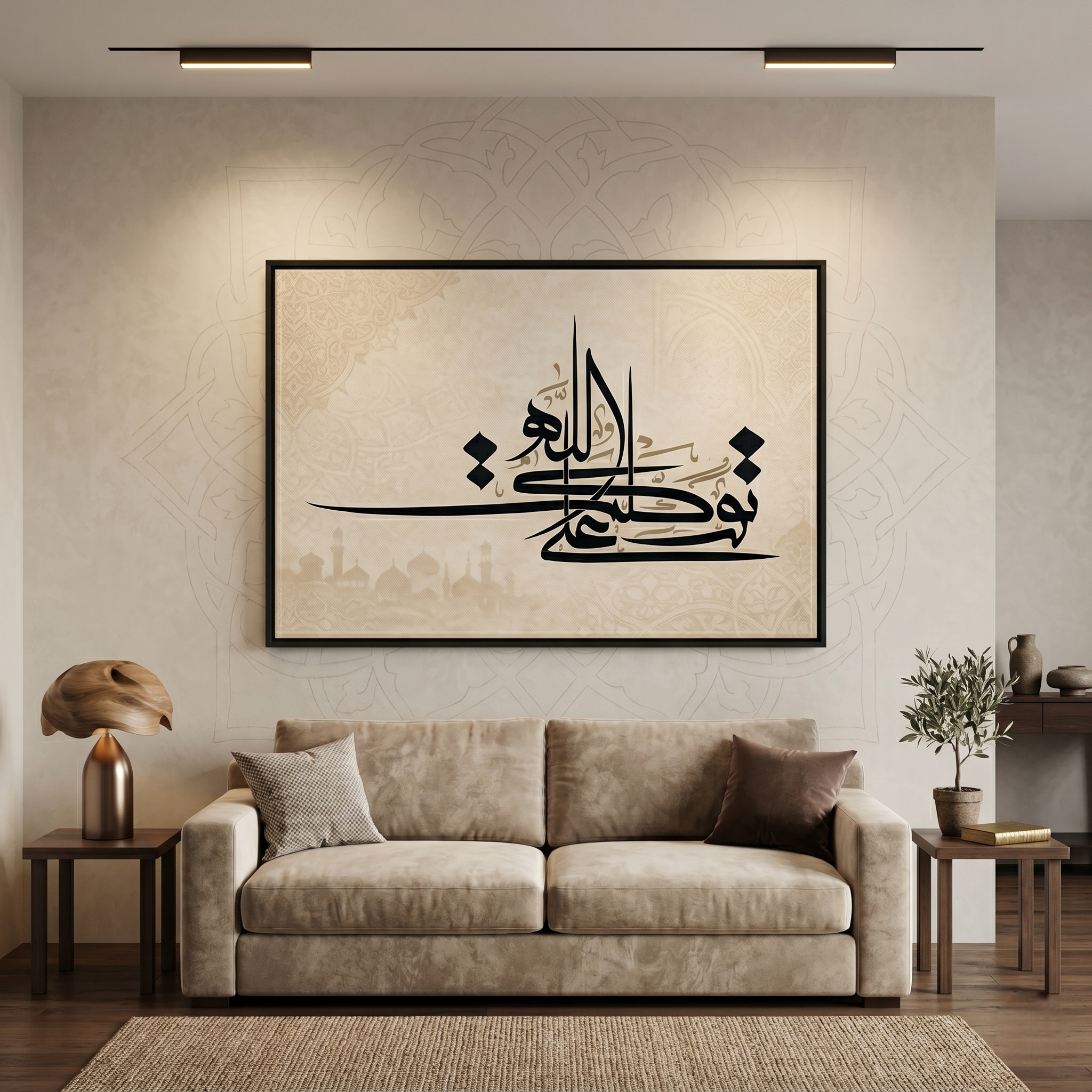 Tableau Islamique Zen : Tawakkaltu 'Ala Allah