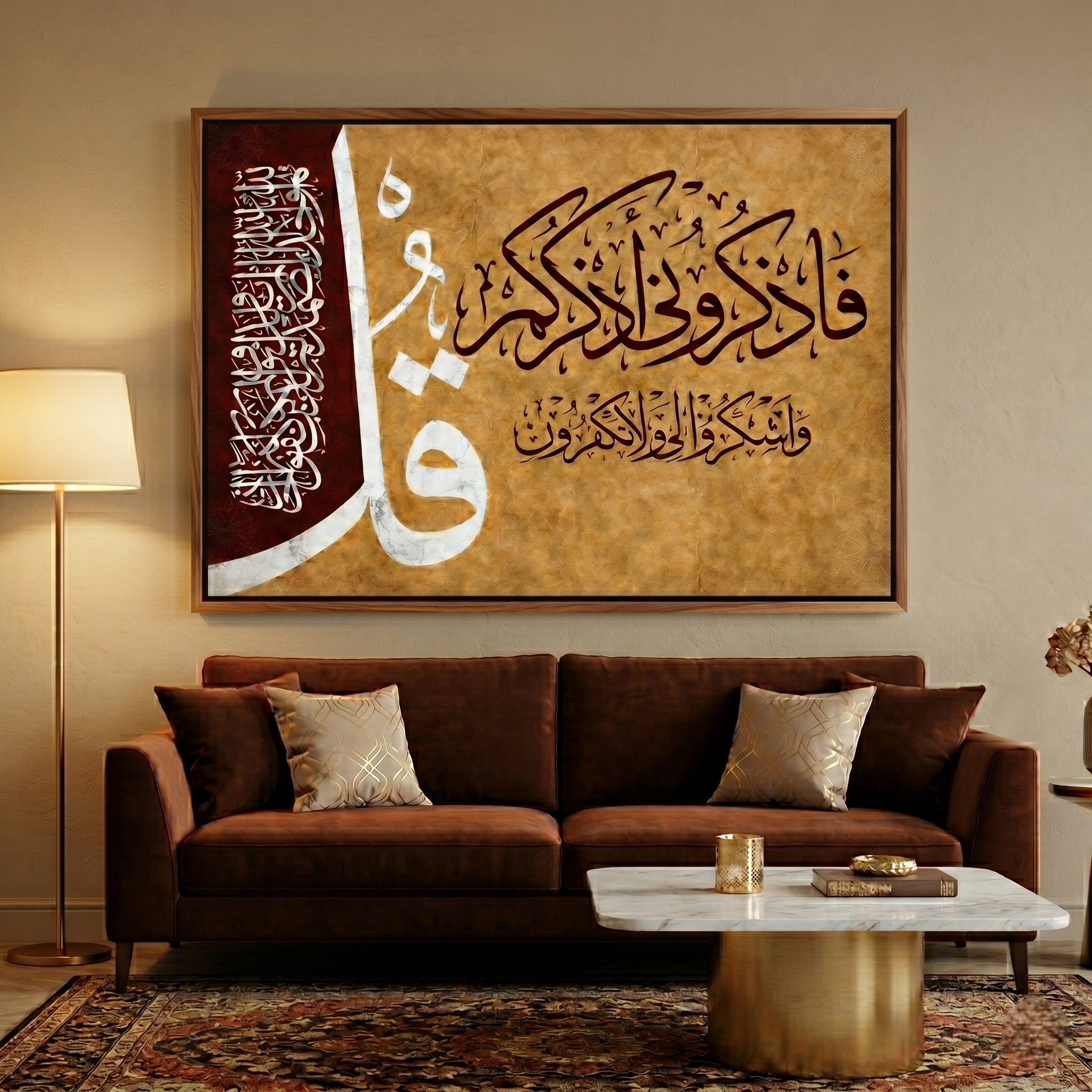 Calligraphie "Fadhkuruni"