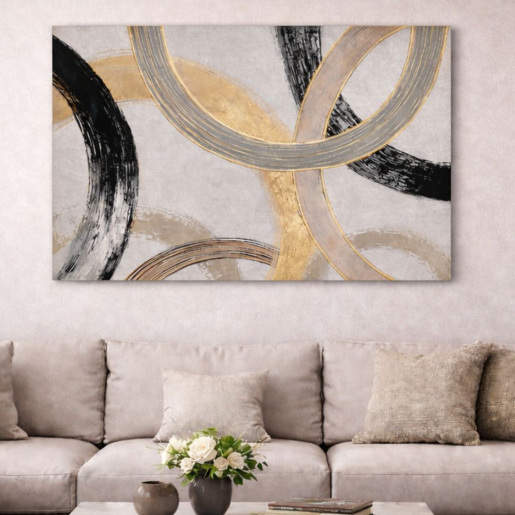 Tableau "Looped" – Art Abstrait